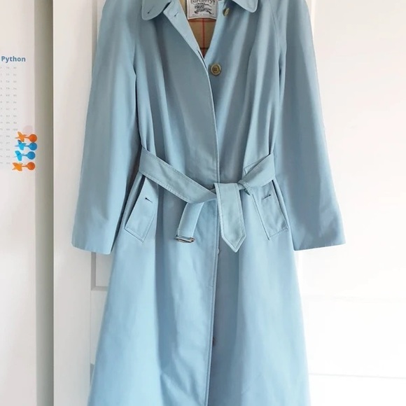Burberry Light Blue Trench Coat - Picture 2 of 7